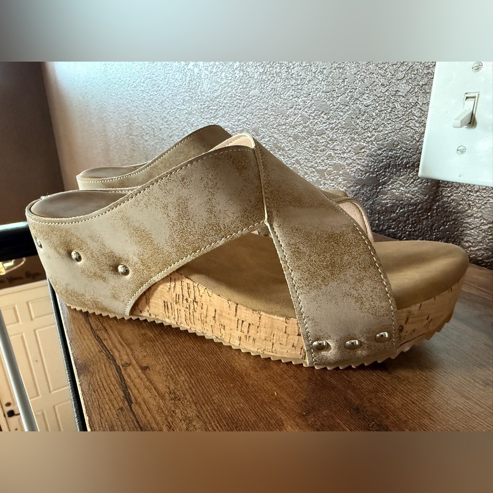 Beige Sandals bought from TikTok Shop size 8. Never worn.
